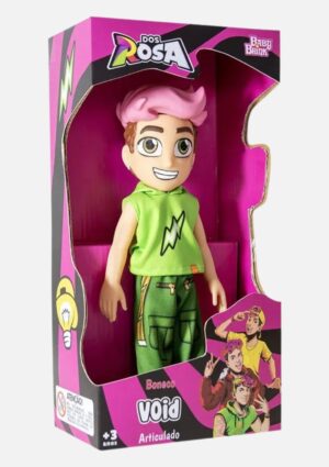 Boneco Articulado Void Dos Rosa 26cm Baby Brink