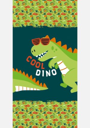 Toalha De Banho E Praia Estampa Dino Marujos E Sereias