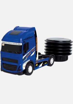 Caminhão Bruto Super Fast Lançador Azul Samba Toys