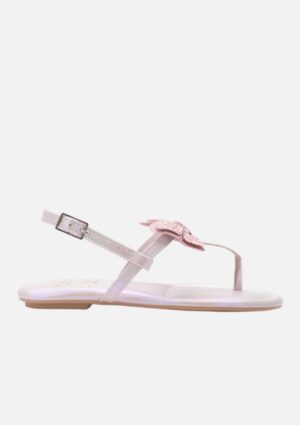 Sandália Mini Sua Cia Infantil Flat Butterfly Glitter