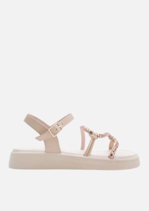 Sandália Sua Cia Mini Infantil Flatform Tiras Glam