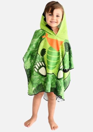 Toalha Com Touca Infantil Estampa De Dinossauro Marujos & Sereias