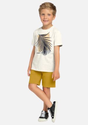 Conjunto Milon Juvenil Menino Camiseta E Bermuda