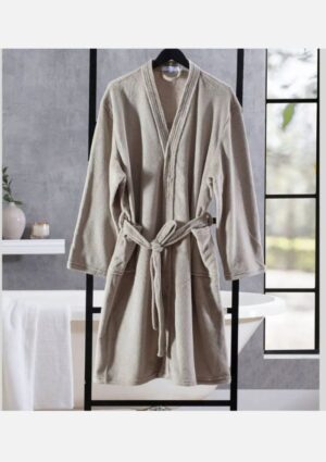 Roupão Fleece Ultra Soft Jolitex Taupe
