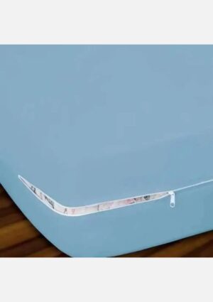 Capa Colchão Em Malha Casal - Azul