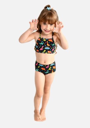 Biquíni Marujos & Sereias Infantil Estampado Dinossauros Proteção Uv50+