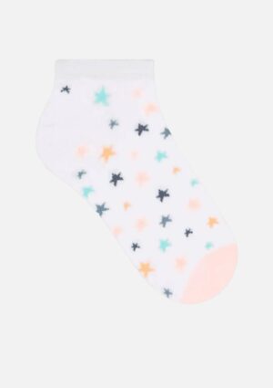 Meia Selene Feminina Estampa Estrela