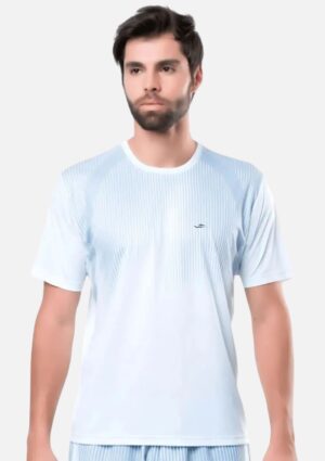 Camiseta Masculina Estampa Geométrica De Malha Dry Line Elite