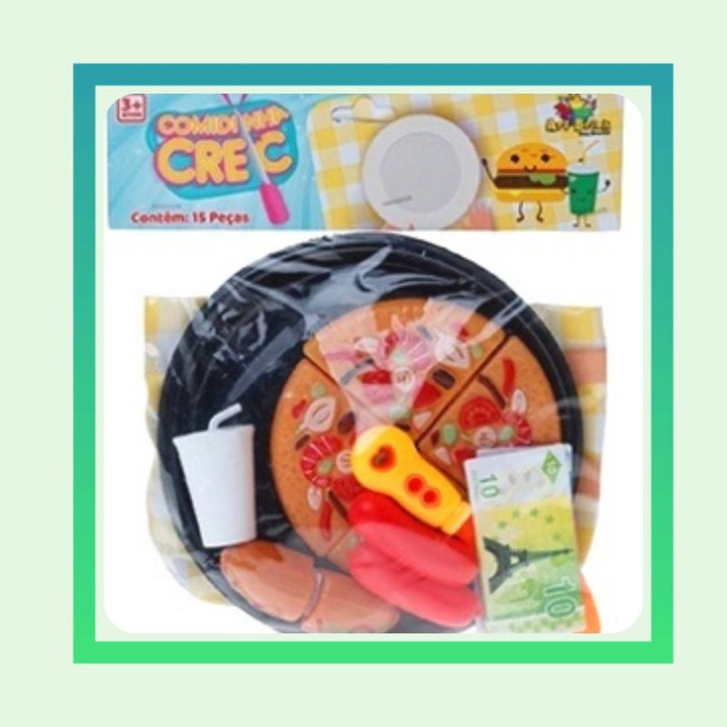 Brinquedo Comidinha Crec Lanches, Pizzas - Art Brink