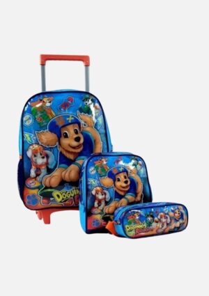 Kit Mochila De Rodinha Escolar Infantil G Doguinhos Radicais-Clio Stylo