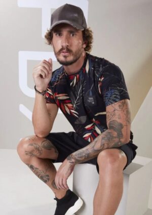 Camiseta Masculina Estampada Meia Malha De Algodão FBR
