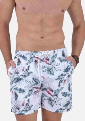 Short Masculino Estampado Branco DLZ