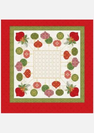 Toalha De Mesa Lepper Pop Natal Estampada Bolas 75cmx75cm