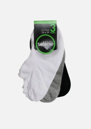 Kit Com 3 Meias Selene unisex