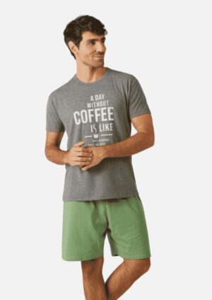 Pijama Masculino Meia Malha Algodão Malwee