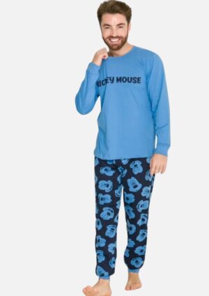 Pijama Disney Adulto Mickey Mouse Manga Longa