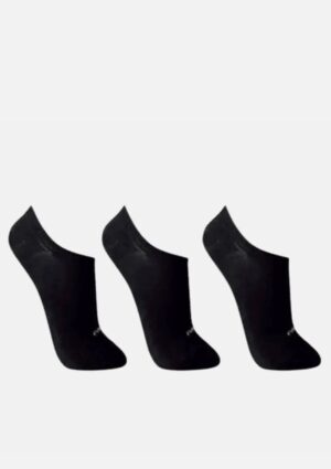 Kit 3 Pares De Meia Preta Lupo Walk Cano Curto