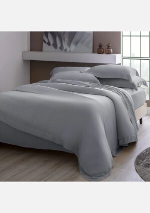 Jogo De Cama 400 Fios Bambu Bali Prata Kacyumara