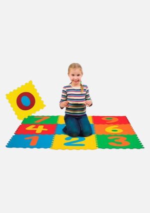 Tapete Eva Números 10 Peças Infantil 28x28cmx8mm - Evamax