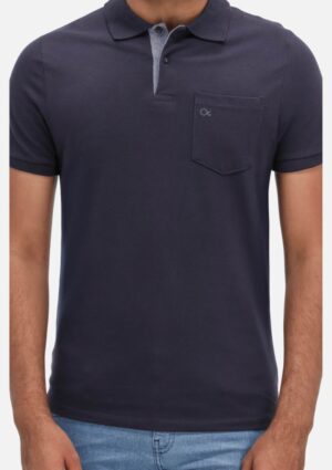 Polo Masculina Essencial Slim Com Bolso Ogochi