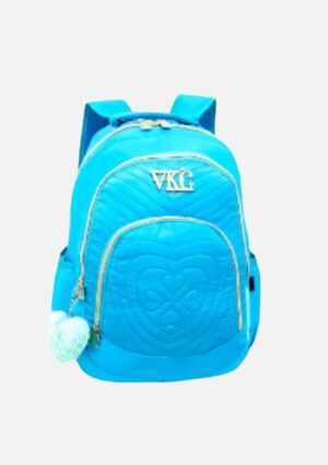 Mochila de Costas VKG Rosa Com Chaveiro Vermelho