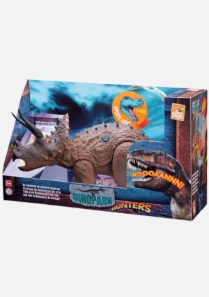 Brinquedo Dinossauro Dinopark Hunters Tiriceratops - Bee Toys