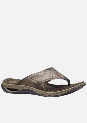 Chinelo Pegada Masculino em Couro De Dedo Pinhão