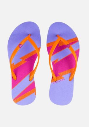 Chinelo Feminino Colorido Tira Laranja Cavalera