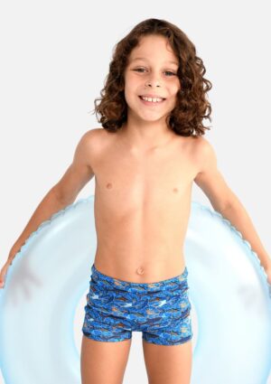 Sunga Marujos E Sereias Infantil Proteção Uv50+ Tubarões