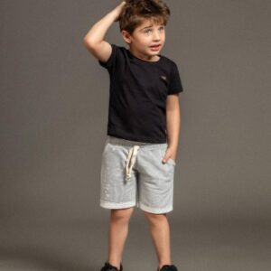 Bermuda Moletom Kids Mescla Fbr