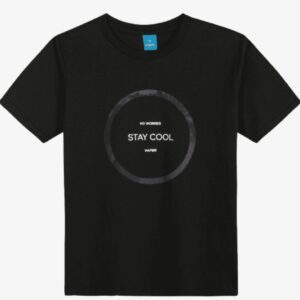 Camiseta Juvenil Menino "Stay Cool" Hapier Preto