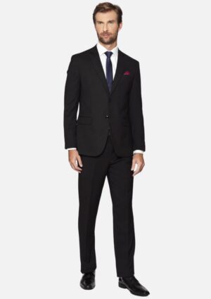 Terno Liso Preto Slim Fit Resumo