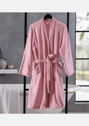 Roupão Jolitex Fleece Ultra Soft Rosa Claro