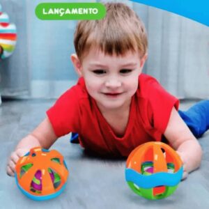 Chocalho Bolinha Colorida Para Bebê - JP Brink 261