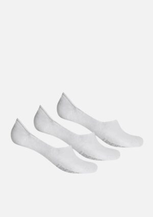 Kit Com 3 Pares De Meia Hering Unissex Invisível Branco