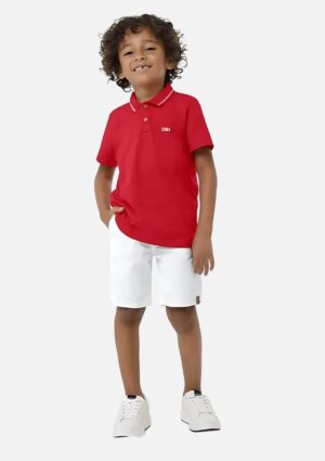 Conjunto Carinhoso Juvenil Camisa Polo/ Bermuda
