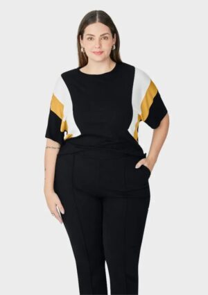 Blusa Malwee Cropped Ampla Plus Size