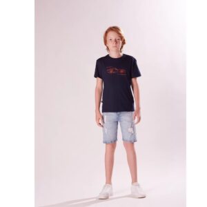 Camiseta FBR Estampa 3D Carro Juvenil MARINHO