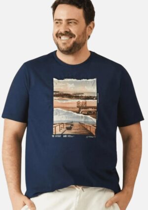 Camiseta Malwee Plus Size Estampada