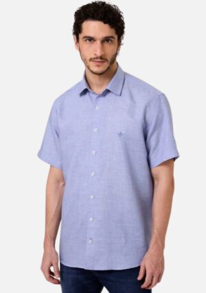 Camisa Masculina Comfort Fit Linenblend Dudalina