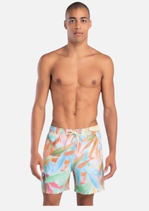 Shorts Masculino Estampado Folhagem Off White Tal Pai Tal Filho Mash