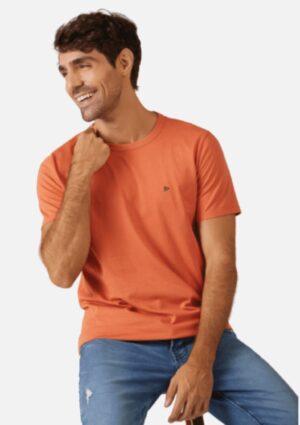 Camiseta Masculina Básica Slim De Algodão Malwee