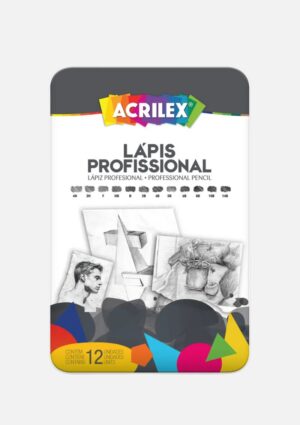 Estojo Lápis Profissional Acrilex 12 Unidades Ilustrações