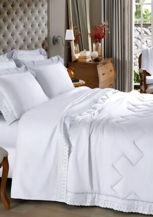 Jogo De Cama King Renda Renascenca 300 Fios Buettner