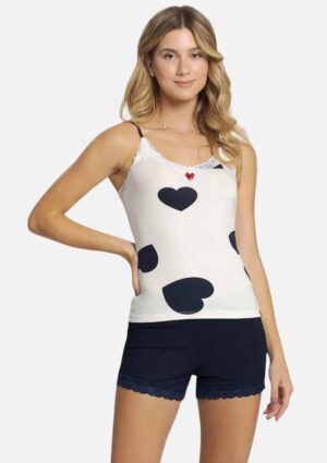 Pijama Mensageiro Dos Sonhos Feminino Short Doll Viscolycra