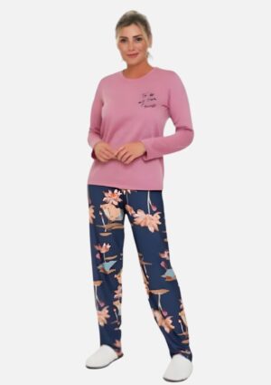 Pijama Bocejinho Feminino Manga Longa