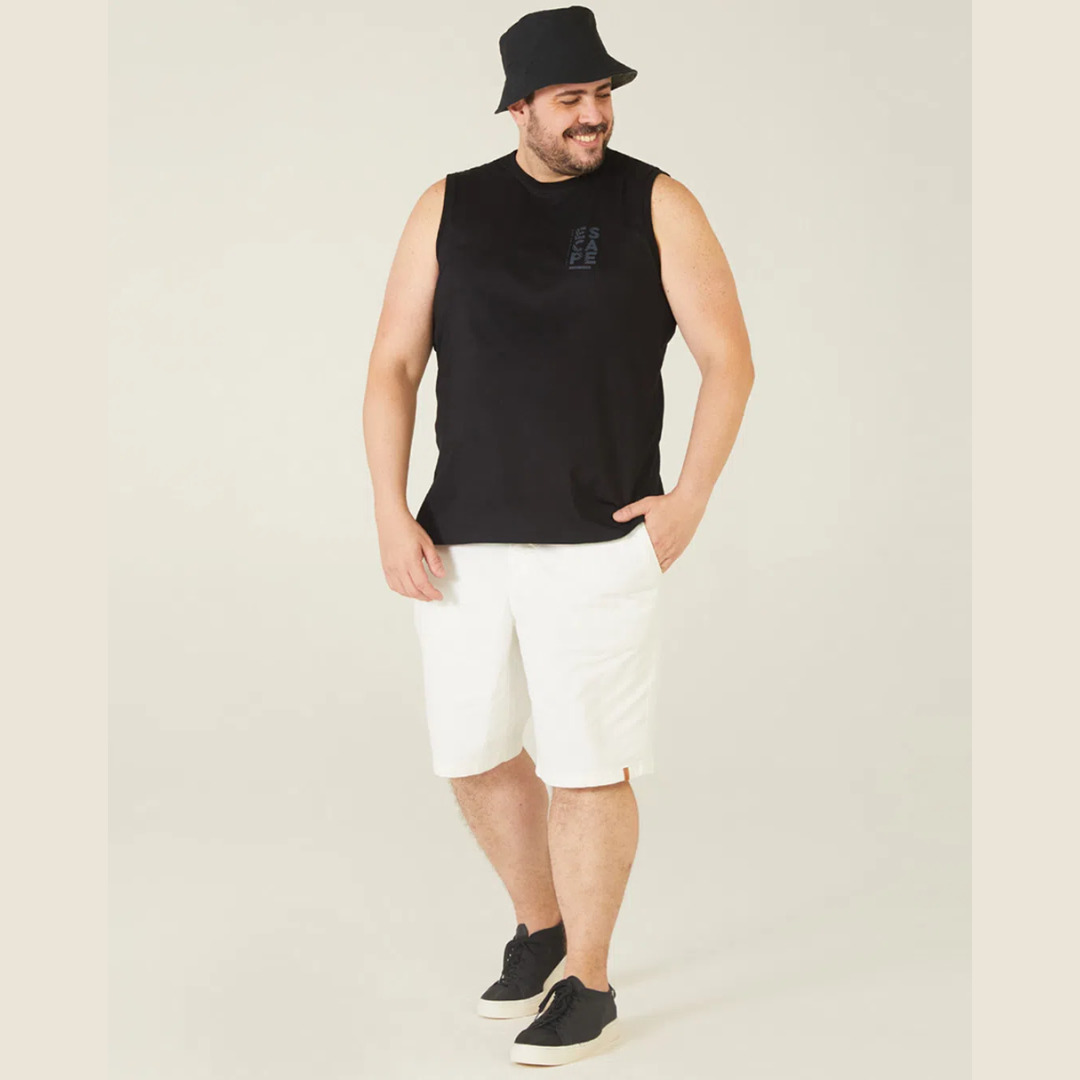Regata Malwee Plus Size Básica De Algodão - Imagem 2