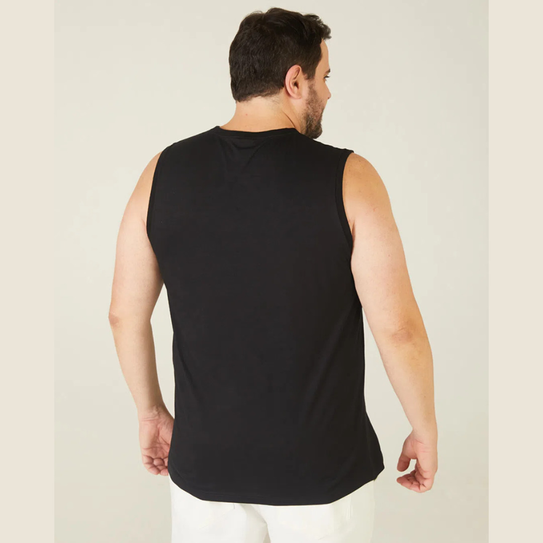 Regata Malwee Plus Size Básica De Algodão - Imagem 3