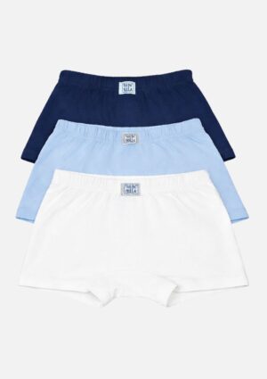 Kit 3 Cuecas Boxer Infantil Pulla Bulla