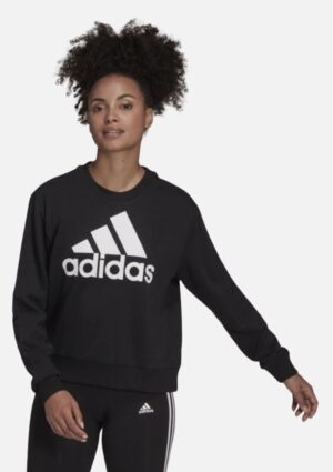 Blusa Feminina Moletom Folgado Essentials Logo Adidas